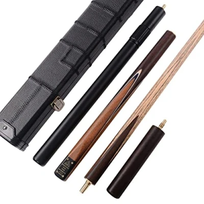 Afbeelding van CUESOUL Klassieke handgemaakte 57 inch palissander 3/4 stuks Snooker keus met zwarte koker en aluminium telescopische extension (CSSC011)
