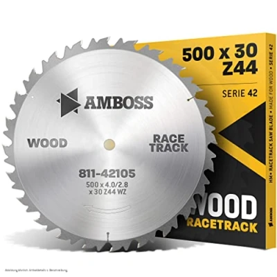 Afbeelding van Amboss HM Cirkelzaagblad Ø 500 mm x 4 30 mm/wisseltand (44 tanden), grove, snelle sneden brandhout en houtmaterialen