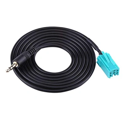 Afbeelding van Keenso 6 pin op 3,5 mm autoradio AUX extra kabel adapter Decoraties