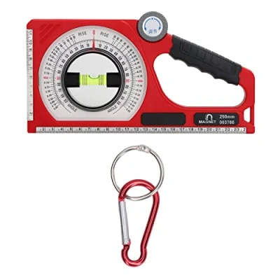 Afbeelding van Inclinometer Hoekzoeker Hoekmeter Magnetische Gradenboog Waterpas Tool met Haak en Lus