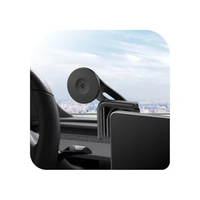 Afbeelding van Spigen Telsa Model Y 3 Phone Holder Magnetic [No Adhesive Marks], Car for MagSafe Compatible with iPhone 16 15 14 13 12