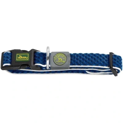 Afbeelding van Dog collar Hunter Basic Thread Blue Size M (33 50 cm)