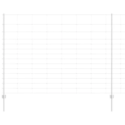 Afbeelding van vidaXL Hekpalen 22 stuks U Channel 160 cm Gegalvaniseerd Staal, Veldhek 1.6x50 m Staal