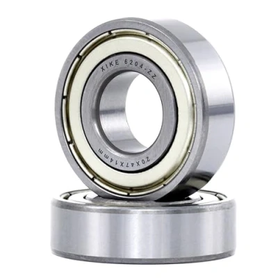 Afbeelding van XiKe 2 Stuks 6204ZZ Afgedicht Kogellager 20x47x14mm Chroomstaal/Voorgesmeerd/Metalen Afdichtingen, 6204 2Z Groefkogellagers