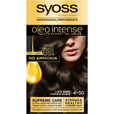Afbeelding van 3x Syoss Oleo Intense Haarverf 4 50 Ijzig Bruin