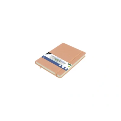 Afbeelding van Kangaro schetsboek A5 oudroze PU hardcover met elastiek en lint K 861222