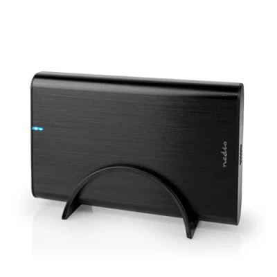 Afbeelding van Harde schijf behuizing Nedis 3.5 inch (USB 3.0, S ATA III, Aluminium, Staand)