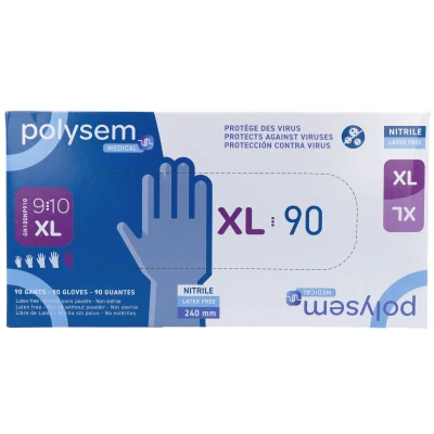 Afbeelding van Polysem Nitril Handschoenen Maat XL 90ST