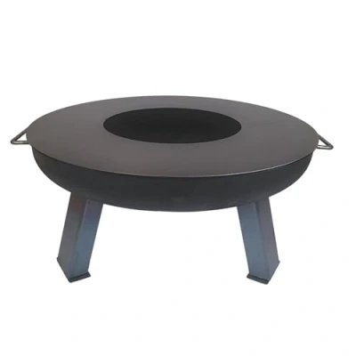 Afbeelding van SOUK ONE Plancha Ø 80 cm vuurring vuurplaat grillring voor vuurschaal of vuurton grillplaat van staal 4 mm dik