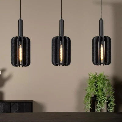 Afbeelding van Lucide RAFAL Hanglamp 3xE27 Grijs