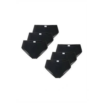 Afbeelding van Schiesser 6 PACK Modern Slip, Dames, Maat: 36, Schwarz
