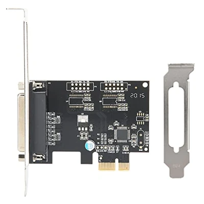Afbeelding van PCIE parallelle verbindingskaart, ASHATA naar verbindingskaart afdrukverbinding LPT PCI E printerkaartadapter DB25, DB25 verbindingsuitbreidingskaart Voor Windows / Linux