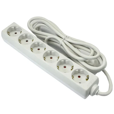 Afbeelding van Stroomlijn TCD RA 6 voudig 5 meter snoer wit 6672622