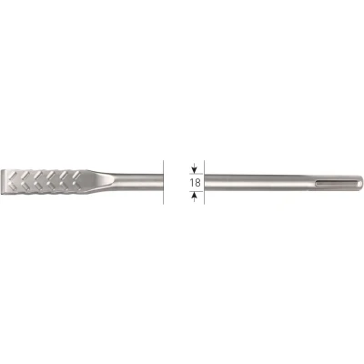 Afbeelding van Rotec Premium platte beitel V Breaker sds max 25x400mm