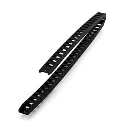 Afbeelding van QWORK kabelrupsketting, kabelrups, 10 mm x 20 mm, voor 3D printers, CNC bewerkingsmachines, elektronische apparaten, zwart, 1M