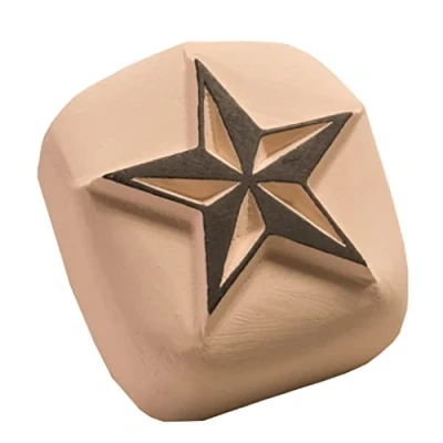Afbeelding van LaDot Tattoo Stempel Steen L42 Large Ster Nep Black Kinderen en Volwassenen