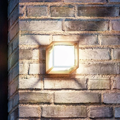 Afbeelding van Smartwares Black Outdoor wandlamp Cubic Duurzame led aluminium behuizing OOL 50014