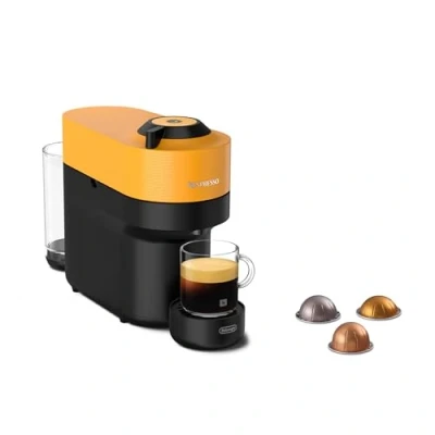 Afbeelding van DeLonghi ENV90.Y Vertuo Pop 132193635 Capsulemachine Zwart, Geel Nespresso