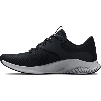 Afbeelding van Under Armour Charged Aurora 2 Trainingsschoen, Dames, Maat: 42.5, Black/metallic warm silver Textiel/ synthetisch