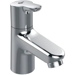 Afbeelding van Ideal standard ceraplus 2 toiletkraan met vaste zelflegende uitloop greep 4cm chroom bc117aa