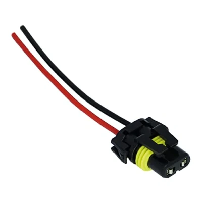 Afbeelding van L &amp; P Car Design 1 x HB4 lampen stekker fitting lampvoet lampstekker P22d 9006 met kabel voor gloeilampen