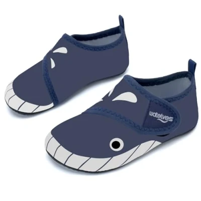 Afbeelding van Zwemschoenen voor kinderen, jongens en meisjes, peuters, baby, zwemsokken sneldrogend, zwembad, strand, kinderen op blote voeten, 13/13.5 UK Child