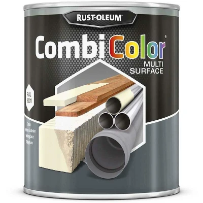 Afbeelding van rust oleum combicolor multi surface zijdeglans ral 9001 cremewit 750 ml