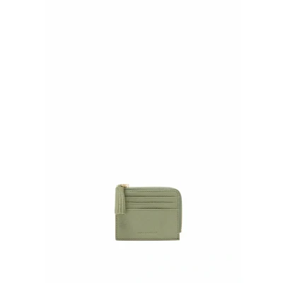 Afbeelding van COCCINELLE Leren kaarthoes Tassel Credit Card Holder Greenery groene