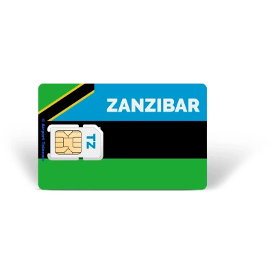 Afbeelding van Simkaart Zanzibar 6GB Data Prepaid Met Snel 4G/5G Internet En Bellen Op Reis In Afrika Airport Telecom