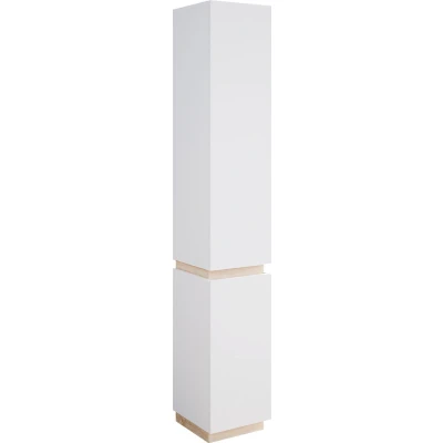 Afbeelding van Vicco Badkamerkast Gloria, Wit/Sonoma, 33 x 197.5 cm met 2 deuren