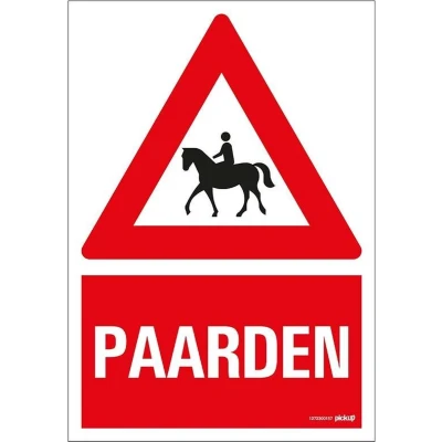 Afbeelding van Pickup Bord 23x33cm Combinatie Paarden