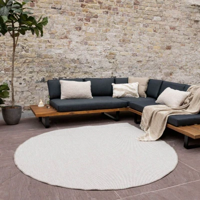 Afbeelding van Buitenkleed Mono Naturel/wit dubbelzijdig EVA Interior Druppel 200cm (L)