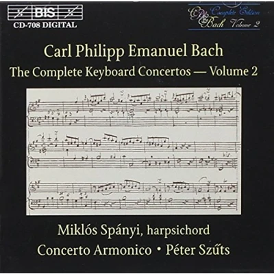 Afbeelding van Miklós Spányi, Concerto Armonico C.P.E. Bach: Keyboard Concertos Vol.2 (CD)