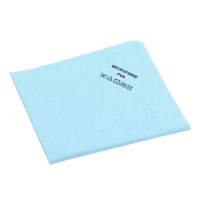 Afbeelding van PVA Microvezeldoek Blauw 5 stuks 38x35 cm Streeploos &amp; Ultra absorberend