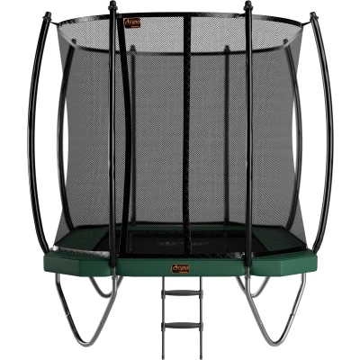 Afbeelding van Trampoline Avyna Pro Line 234 + Royal Class Veiligheidsnet Ladder Groen