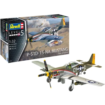 Afbeelding van 1:32 Revell 03838 P 51 D Mustang late version Plastic Modelbouwpakket