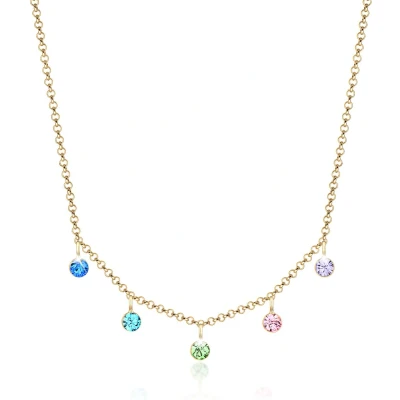Afbeelding van Elli BUNT Regenbogen Ketting goldcoloured, Dames, Maat: 45, Gold coloured