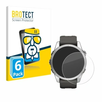 Afbeelding van BROTECT Glas Screen Protector voor Garmin Fenix 7S Pro Solar (42 mm) (6 Stuks) Schermbeschermer [9H Hardheid, Beschermglas Folie niet Gehard Glas]