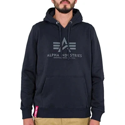Afbeelding van Alpha Industries Basic Hoody Sweat met capuchon voor heren Rep.Blue
