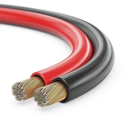 Afbeelding van sonero® 20 meter 2 x 4,00 mm² CCA luidsprekerkabel/boxkabel, kleur: rood/zwart