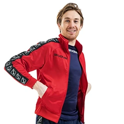 Afbeelding van givova Tricot Band jas Band, rood, XL Unisex Volwassenen