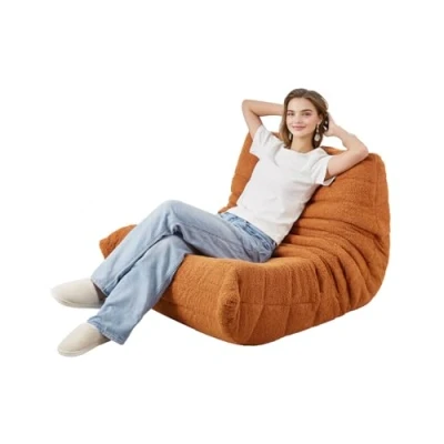 Afbeelding van VEVOR Bean Bag Zitkussen Zitzak in L vorm met armleuningen Bruin