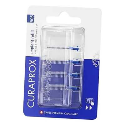 Afbeelding van Curaprox, CPS 505 Implantaat Navulling 4X, Blauw
