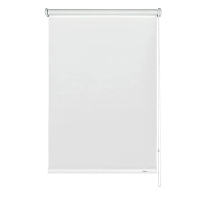 Afbeelding van GARDINIA Rolgordijn met zijgeleiding, verduisterend, plafond , of wandmontage, ondoorzichtig, montagemateriaal meegeleverd, wit, 92 x 180 cm (BxH)