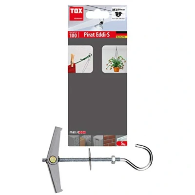 Afbeelding van TOX 024700021 Veerklapplug Spagaat m. Haak Pirat Eddi S M3 BL, inhoud: 2 stuks in blister, 4