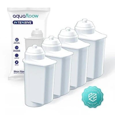 Afbeelding van Aquafloow 4x Vervangende Intenza Waterfilters voor Koffiezetapparaten Bosch Siemens Compatibel met EQ Series, 6, TZ70003, TCZ7003 &amp; 12008246 Vervangingswaterfilter Brita