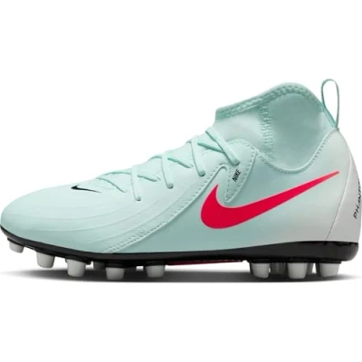 Afbeelding van Nike Performance JR Phantom LUNA II ACAD FG/MG Unisex Voetbalschoenen met kunststof noppen voor kinderen, Maat: 32, Mint/atomic red/off noir