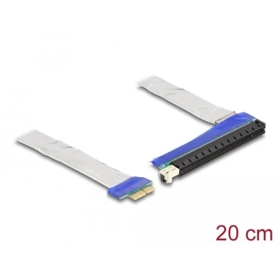 Afbeelding van Delock Riser Karte PCI Express x1 Stecker zu x16 Slot mit Kabel 20 cm