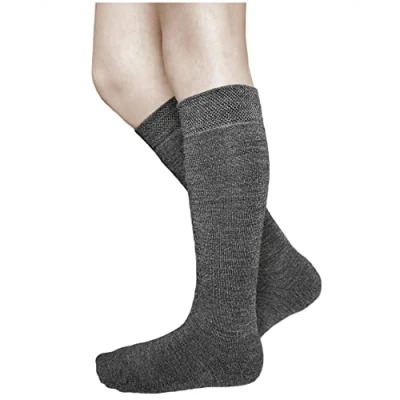 Afbeelding van VITSOCKS Merino Wollen Winter Kniekousen Jongens &amp; Meisjes (2 PAAR) Warme Lange Sokken, grijs, 27 30