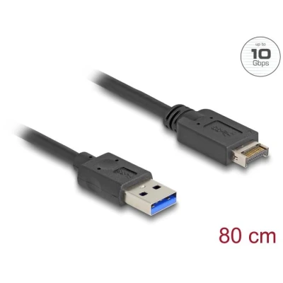 Afbeelding van Delock USB 10 Gbps Kabel Typ E Key A 20 Pin Stecker zu S